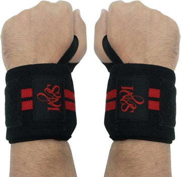 S&M Wrist Straps for Bodybuilding, Weightlifting, Bench Press