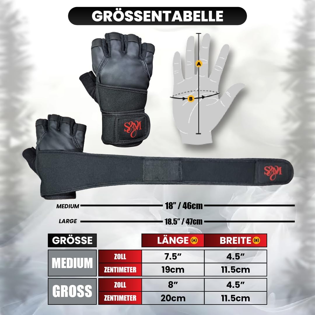 S&M Fitness Gloves, Training Gloves for Workout