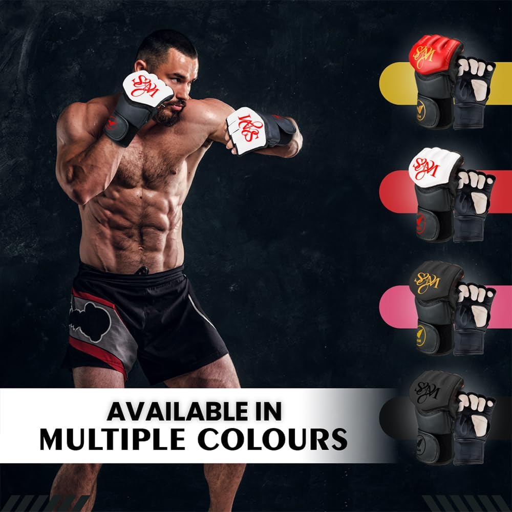 S&M Professional MMA Gloves for Grappling, Sparring, Training, Martial Arts