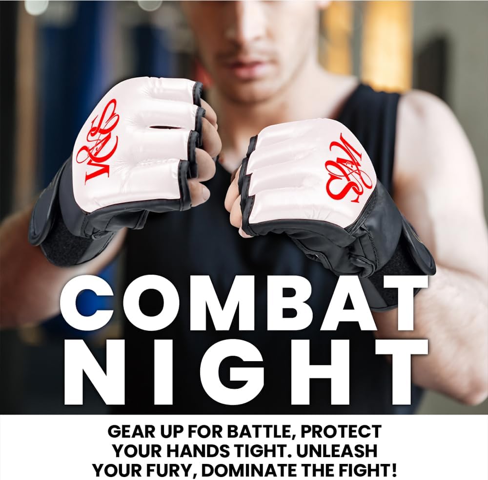 S&M Professional MMA Gloves for Grappling, Sparring, Training, Martial Arts