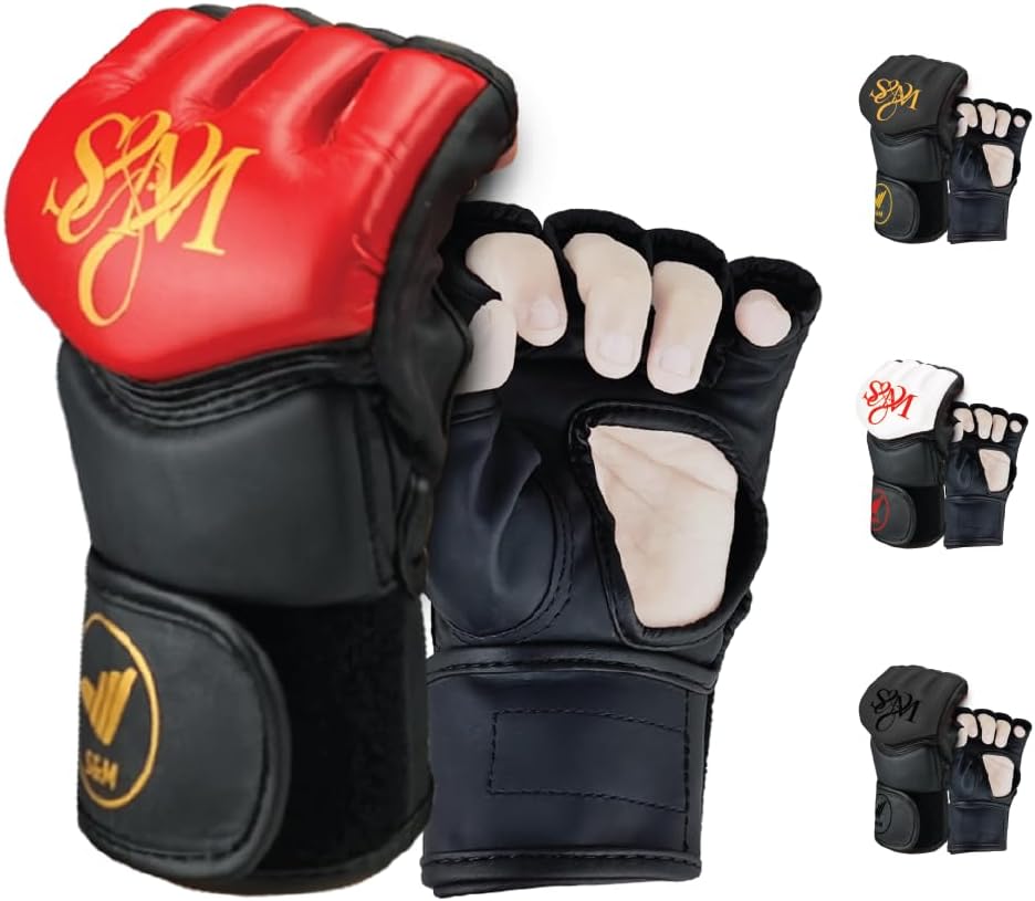 S&M Professional MMA Gloves for Grappling, Sparring, Training, Martial Arts