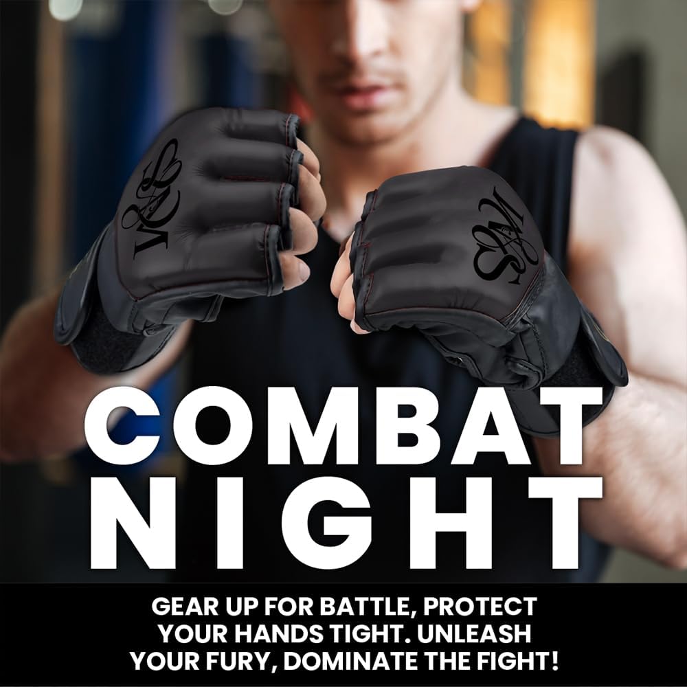 S&M Professional MMA Gloves for Grappling, Sparring, Training, Martial Arts
