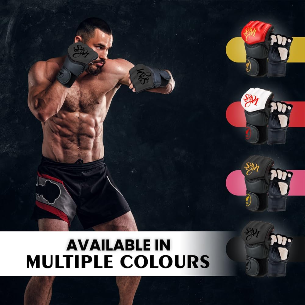 S&M Professional MMA Gloves for Grappling, Sparring, Training, Martial Arts