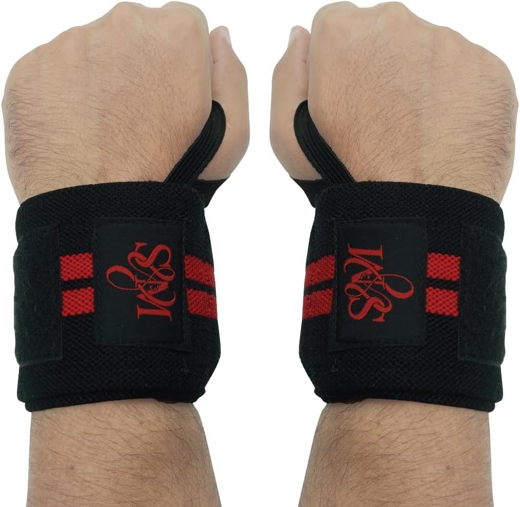S&M Wrist Straps for Bodybuilding, Weightlifting, Bench Press