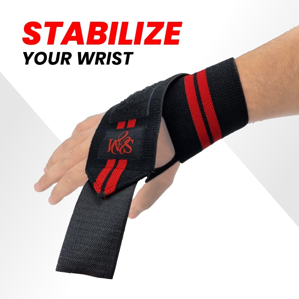 S&M Wrist Straps for Bodybuilding, Weightlifting, Bench Press